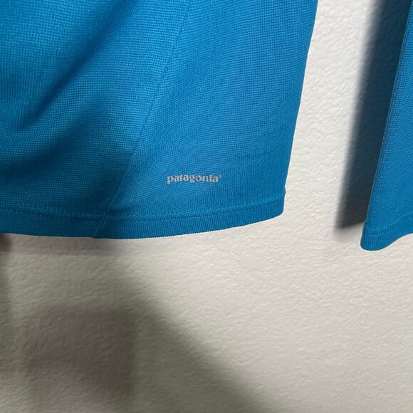 Patagonia Womens Top Size L Blue Capilene 2 Lightweight Long Sleeve Pullover - Picture 6 of 8